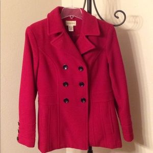 St John's Bay TALL Wool Coat, Sz Medium Tall